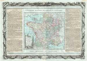 1786 Desnos and de la Tour Map of France Divided by Provinces