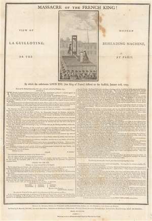 1793 British Broadside Decrying the Execution of French King Louis XVI