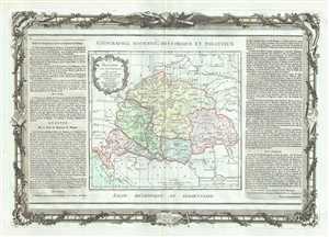 1786 Desnos and de la Tour Map of Hungary and Transylvania (Romania)