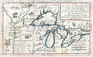 1694 Coronelli Map of the Great Lakes (Most Accurate Map of the Great Lakes)