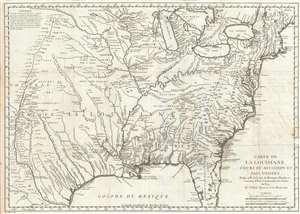 1744 Bellin Map of North America (w/ Florida and New England)