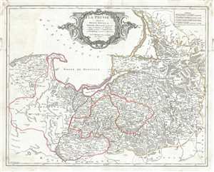 1751 Vaugondy Map of Prussia