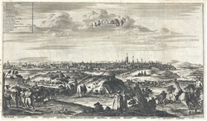 1729 Van Der Aa View of Moscow, Russia