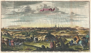 1729 Van Der Aa View of Moscow, Russia