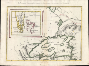 1778 Zatta Map of Lake Superior and Environs, w/ South Florida and Bahamas