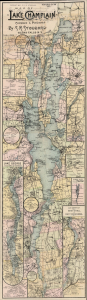 1902 Stoddard Tourist Map of Lake Champlain