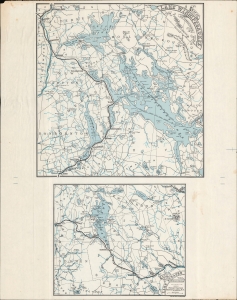 1885 Rand Avery Map of Lakes Winnipesaukee and Sunapee, New Hampshire