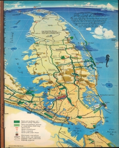 1938 Richard Edes Harrison Map of Robert Moses' Works in New York City and Long Island