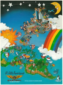 1980 Travieso Pictorial View of Latin America, Eastern Air Lines