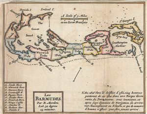 1688 Morden Map of Bermuda