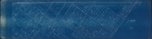 1929 Omaha, Lincoln and Beatrice Railway Cyanotype Map of Part of Lincoln, NE