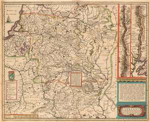 1636 Hondius Map of the Duchy of Lithuania and the Dniepr River