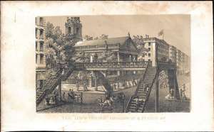 1868 Shannon and Rogers View of Loew Bridge in Lower Manhattan, New York City