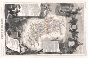 1852 Levasseur Mpa of the Department De La Loire, France (Loire Valley Region)