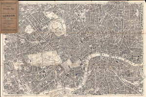 1899 Bacon Pocket Plan or Map of London