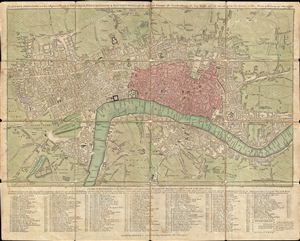 1790 Sayer Pocket Map of London, England