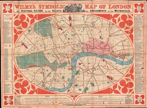 1851 Wilme's 'Symbolic' Map of London