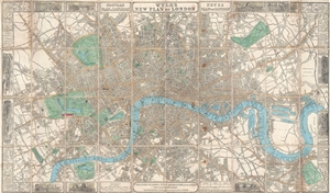 1851 Wyld Map of London, England