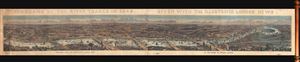 1845 William Little Presentation Birds-Eye View Panorama of London, England