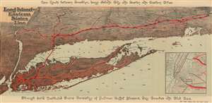1891 American Bank Note Company Railroad Map of Long Island