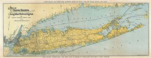 1911 Long Island Railroad Map of Long Island