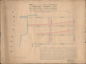 1877 Van Alst Plat Map of Long Island City, Queens