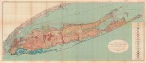 1913 U.S. Geological Survey / Fuller Geologic Map of Long Island