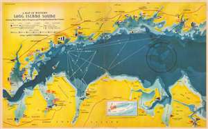 1939 Map of the Western Part of Long Island Sound by Rolf Klep