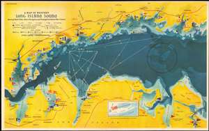 1939 Map of the Western Part of Long Island Sound by Rolf Klep