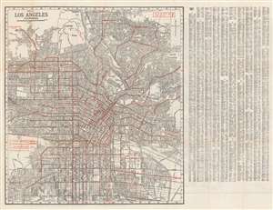 1937 Hill City Plan or Map of Los Angeles, California