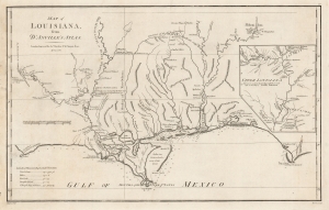 1788 Bowen / D'Anville Map of the Gulf Coast and Mississippi River Delta