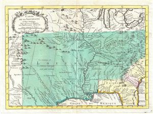 1760 Bellin Map of the United States