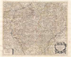 1692 Jaillot Map of Luxembourg