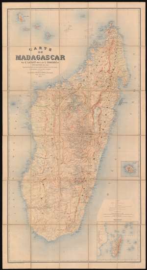 1895 Laillet and Suberbie Map of Madagascar