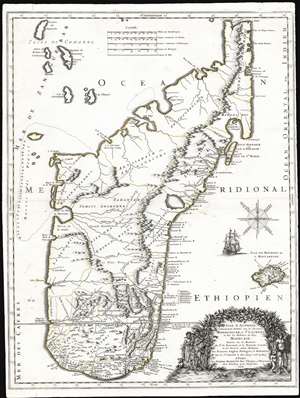 1667 Sanson-Mariette Map of Madagascar