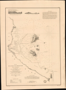 1849 Depot de la Marine Chart of Victoria, Mahé, Seychelles
