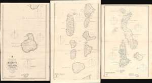 1904 Moresby / British Admiralty Chart / Map of the Maldives