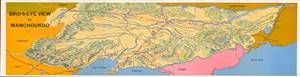1938 Foreign Office Propaganda Bird's Eye View of Manchukuo