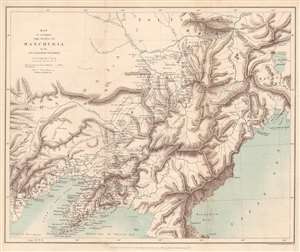 1870 Murray Map of Manchuria, China