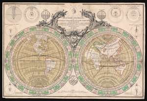 1760 Vezou and Lattré Scientific Map of the World