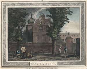 1791 Barrow / Parkyns View of Marylebone, London