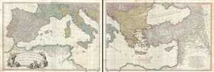 1785 Faden Map of the Mediterranean Region