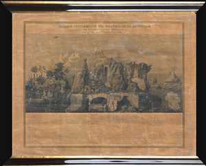1840 Perrot Comparative Chart depicting the Wonders of Nature