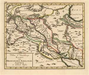 1780 Schley Map of Iran and Iraq During the Biblical Era