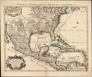 1722 Covens and Mortier / De l'Isle Map of Mexico and the Mississippi