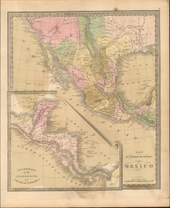 1842 Greenleaf Map of Mexico and Republic pre-Compromise Texas