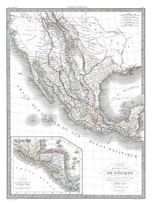 1838 Lapie Map of the Republic of Texas and Mexico