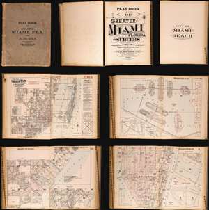 1925 First Edition Hopkins Atlas of Miami and Miami Beach