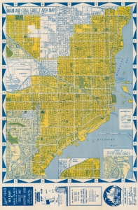 1949 Approved Atlas and Maps Ltd. City Plan or Map of Miami, Florida
