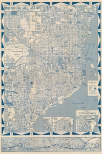 1950 Approved Atlas and Maps Ltd. City Plan or Map of Miami, Florida